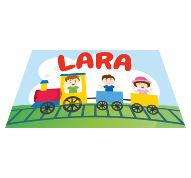 Set de table enfant illustration train - TenStickers