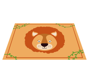 Set de table design pour enfant Dessin de lion mignon - TenStickers
