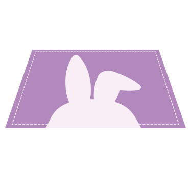 Set de table enfant en forme d'oreilles de lapin - TenStickers