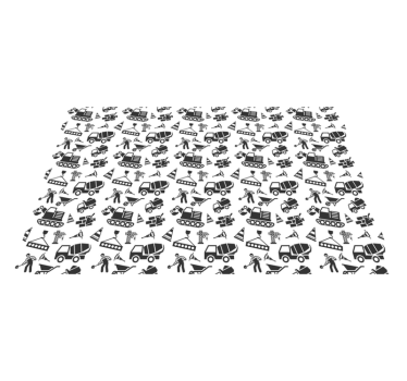 Set de table enfant motifs sur le thème de la construction - TenStickers