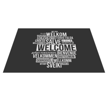 Set de table citation design multilingue accueillant - TenStickers