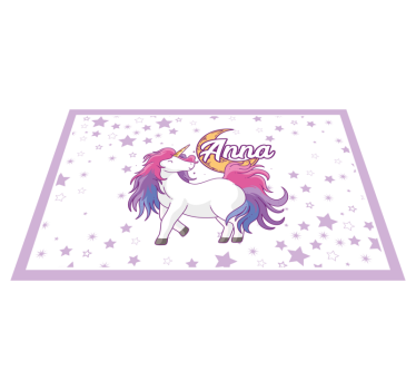 Set de table enfant licorne avec étoiles - TenStickers