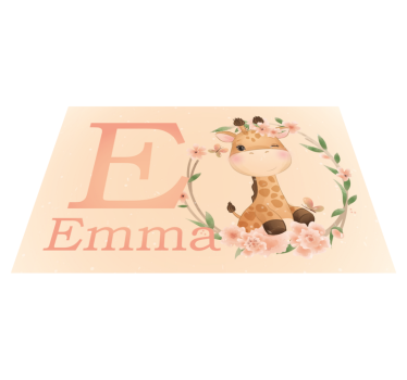 Set de table enfant personnage girafe mignon - TenStickers