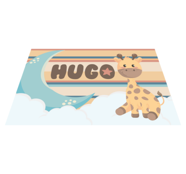 Set de table enfant figurine giraffe adorable - TenStickers