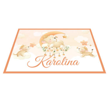 Set de table enfant petits lions fantaisistes - TenStickers