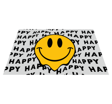 Set de table citation visage souriant heureux - TenStickers