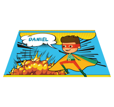 Set de table comic super-héros personnalisable - TenStickers
