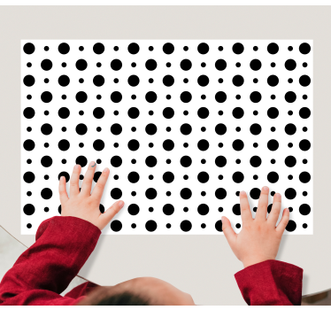 Set de table à pois noirs - TenStickers