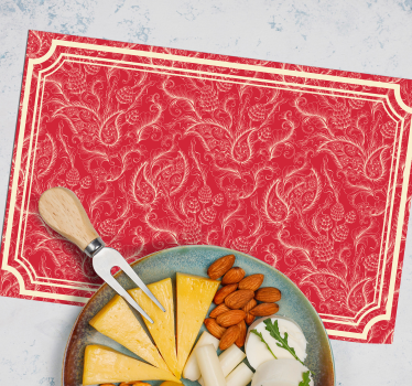 Set de table arrière-plan floral inspiré - TenStickers