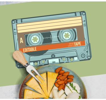 Set de table avec rectangle Cassette vintage - TenStickers