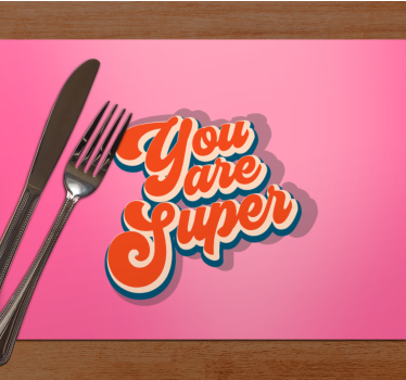 Set de table citation affirmation positive - TenStickers