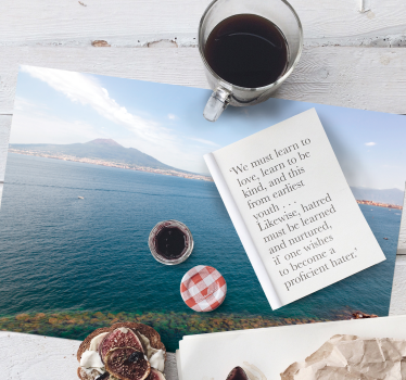 Set de table citation amour inspirant - TenStickers