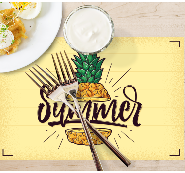 Set de table citation ananas d'été - TenStickers
