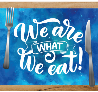 Set de table citation art de citation inspirante - TenStickers