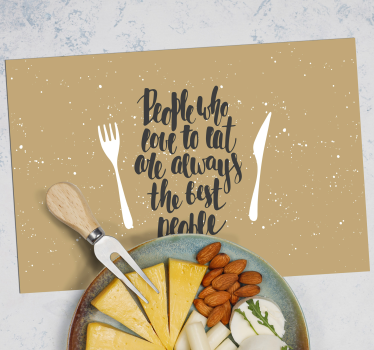 Set de table citation fourchettes - TenStickers