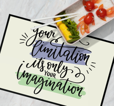 Set de table citation œuvre de phrases motivantes - TenStickers