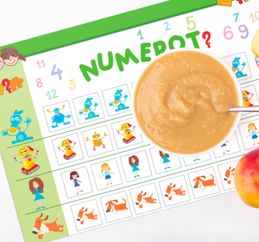 Set de table design pour enfant Calculer les enfants - TenStickers
