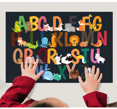 Set de table enfant alphabet animaux - TenStickers