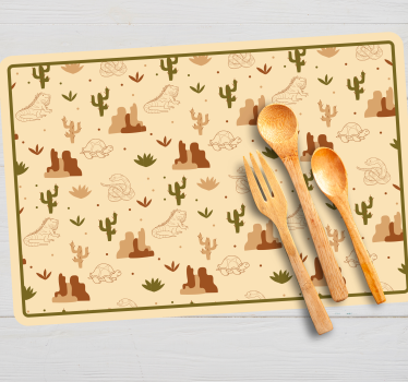 Set de table enfant animaux du désert - TenStickers