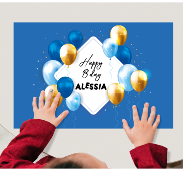 Set de table enfant célébration de ballons d'anniversaire - TenStickers
