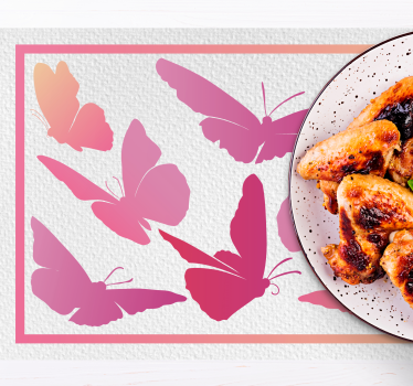 Set de table enfant emblème de papillon vibrant - TenStickers