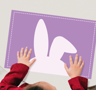 Set de table enfant en forme d'oreilles de lapin - TenStickers