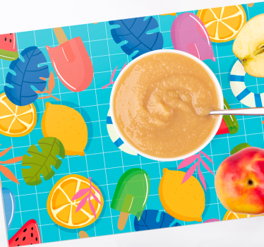 Set de table enfant fruits et crème glacée - TenStickers