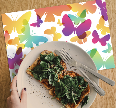 Set de table enfant motif de papillon vibrant - TenStickers