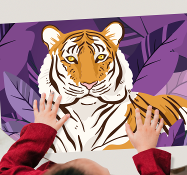 Set de table enfant portrait de tigre majestueux - TenStickers