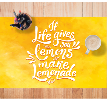 Set de table maison phrase faites de la limonade - TenStickers
