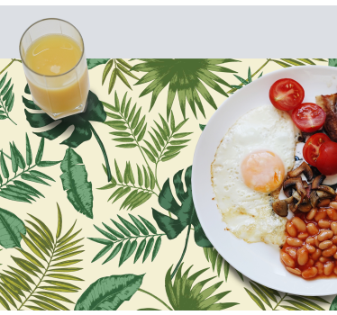 Set de table motif tropical feuillu - TenStickers