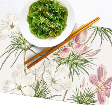 Set de table original arrangement botanique floral - TenStickers