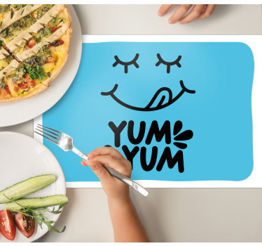 Set de table original expression ludique des aliments - TenStickers