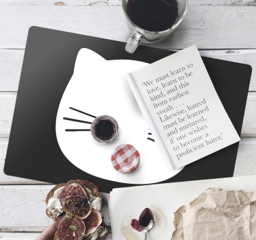 Set de table original forme de tête de chat - TenStickers