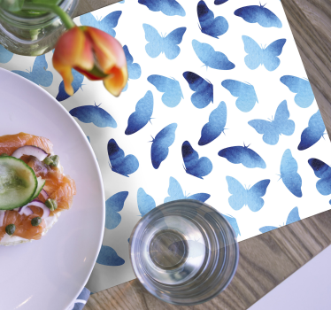 Set de table original motif papillon bleu - TenStickers