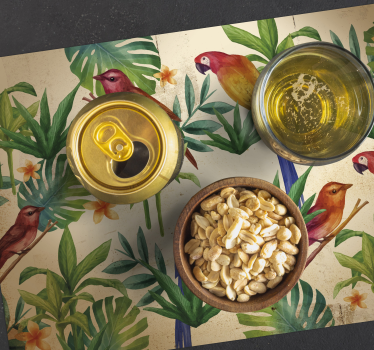Set de table original motif perroquets tropicaux - TenStickers