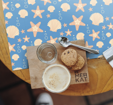 Set de table original motifs coquillages marins - TenStickers