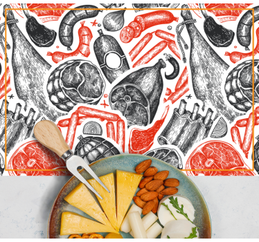Set de table original motifs d'illustration culinaire - TenStickers