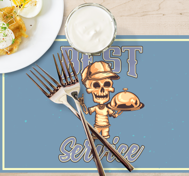 Set de table original service de serveur squelette - TenStickers