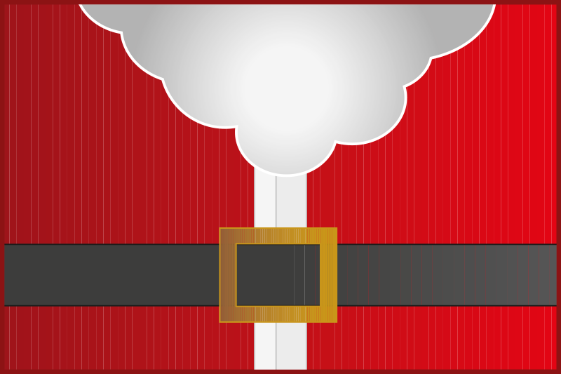 Set de table Vêtement du père Noël - TenStickers