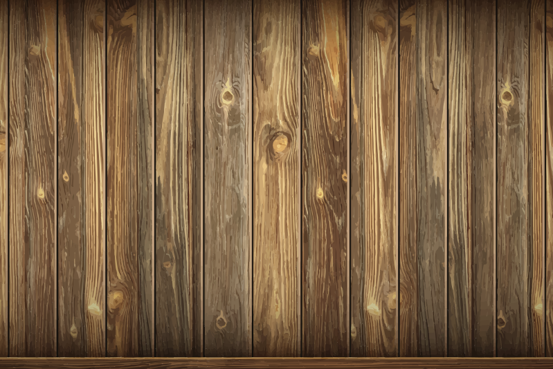 Set de table Imitation planche en bois - TenStickers