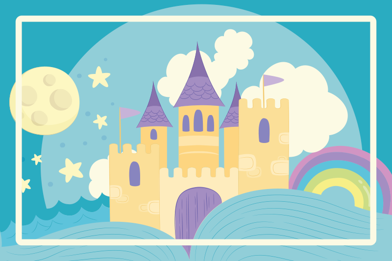 Set de table Château de princesse - TenStickers