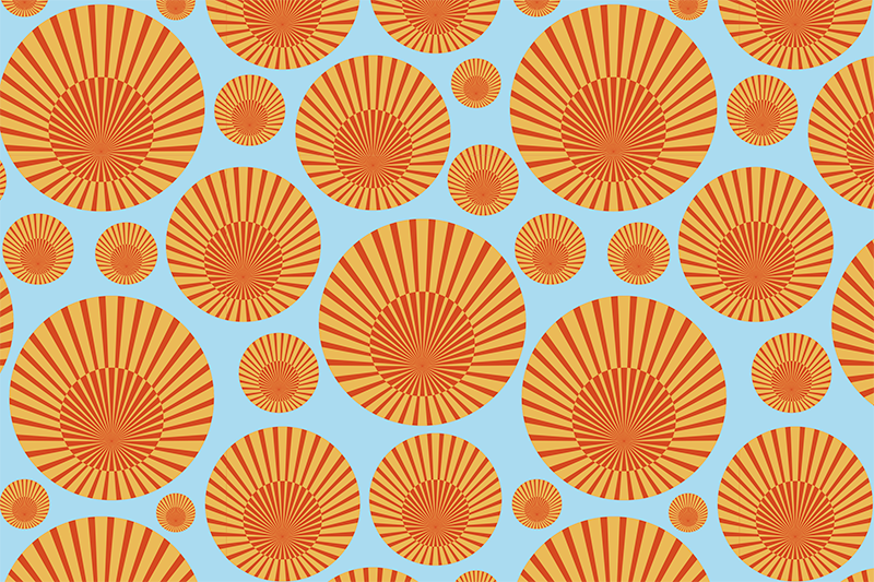 Set de table original motif circulaire éclatant - TenStickers