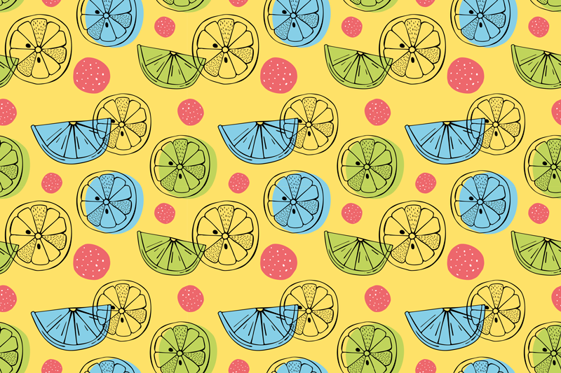 Set de table original motif agrumes - TenStickers
