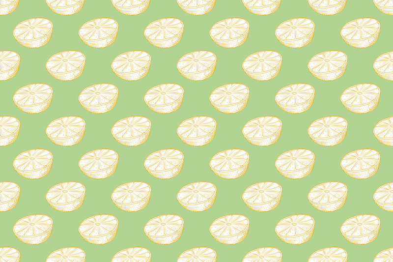 Set de table moderne motif tranche de citron - TenStickers