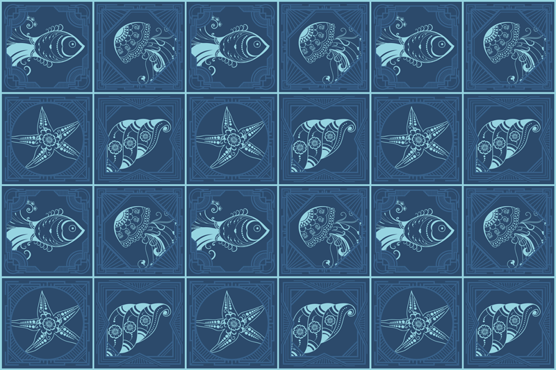 Set de table original motif marin - TenStickers