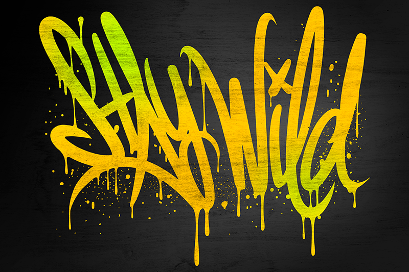 Set de table citation restez sauvage Écriture - TenStickers