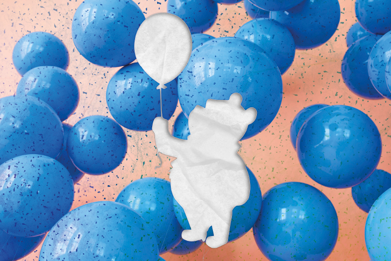 Set de table design enfant Anniversaire de winnie l'ourson - TenStickers