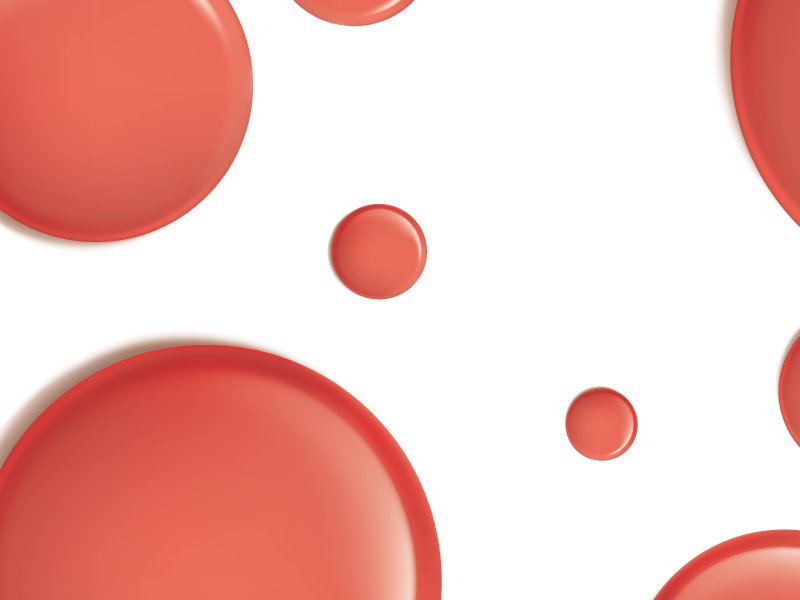 Set de table rouge Cercles modernes rouges - TenStickers
