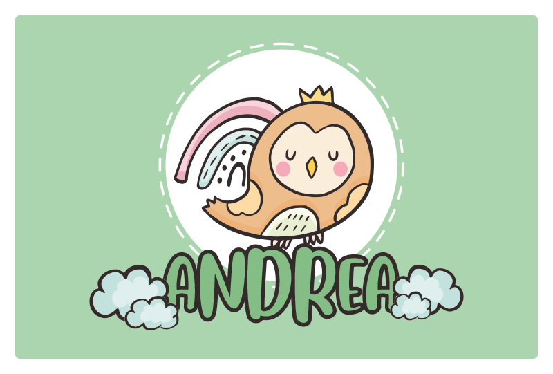 Set de table enfant hibou mignon - TenStickers